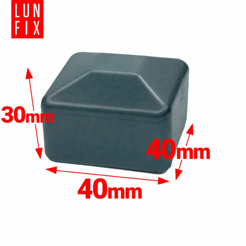 Nasadka zewnętrzna na słupek kwadratowy 40x40 mm, grafitowa – 1 szt.