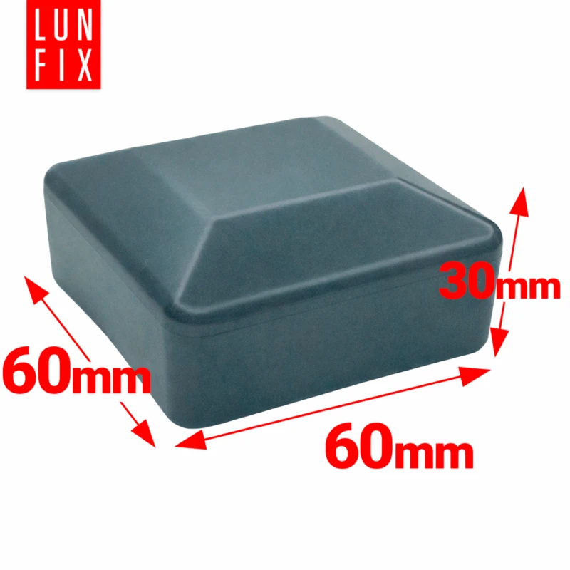Nasadka zewnętrzna na słupek kwadratowy 60x60 mm, grafitowa – 1 szt.