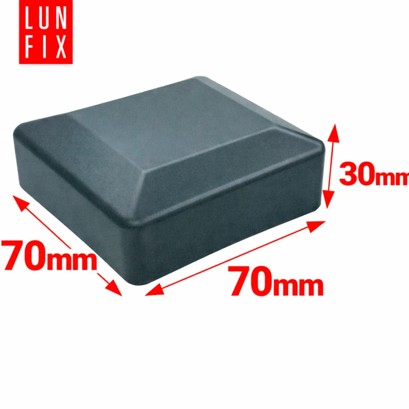 Nasadka zewnętrzna na słupek kwadratowy 70x70 mm, grafitowa – 10 szt.