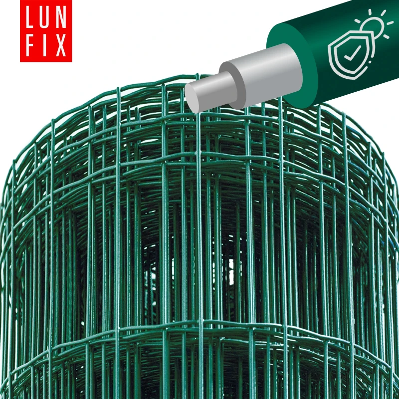 Schweißgitterzaun Grün 100x50 mm Ø2,5 mm Höhe 1,8 m 25 lfm - beschichtetes Schweißgitter Premium