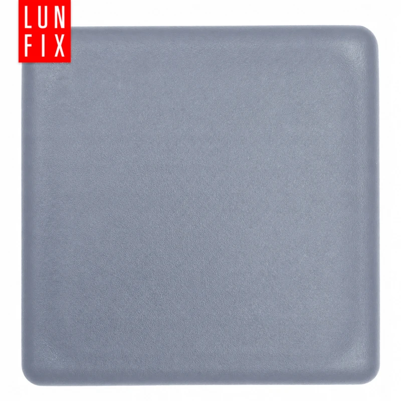 Quadratische Pfostenkappe Graphit 30x30 mm für Zaunpfosten 100 Stück - Pfostenstopfen Abdeckkappen Einsätze