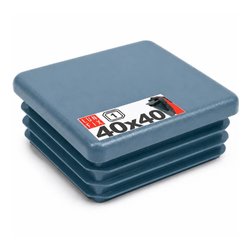Quadratische Pfostenkappe Graphit 40x40 mm für Zaunpfosten 1 Stück - Pfostenstopfen Abdeckkappen Einsätze