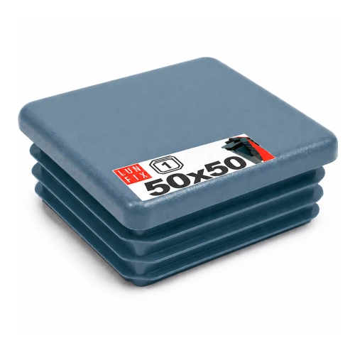 Quadratische Pfostenkappe Graphit 50x50 mm für Zaunpfosten 1 Stück - Pfostenstopfen Abdeckkappen Einsätze