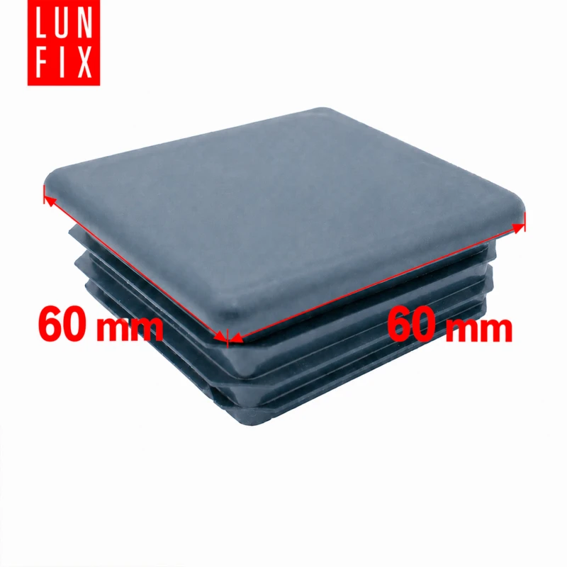 Zaślepka kwadratowa grafit 60x60 mm do słupka ogrodzeniowego 1 szt. - Zatyczki do słupków, korki, wkładki