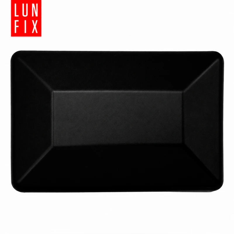 Rechteckige Pfostenkappe Schwarz 20x30 mm für Zaunpfosten 100 Stück - Pfostenstopfen Abdeckkappen Einsätze