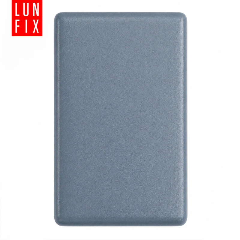 Zaślepka prostokątna grafit 20x40 mm do słupka ogrodzeniowego 10 szt. - Zatyczki do słupków, korki, wkładki