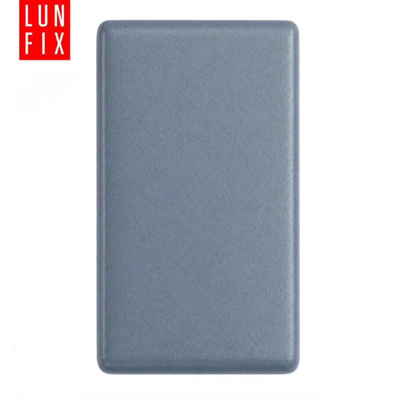 Zaślepka prostokątna grafit 20x50 mm do słupka ogrodzeniowego 10 szt. - Zatyczki do słupków, korki, wkładki
