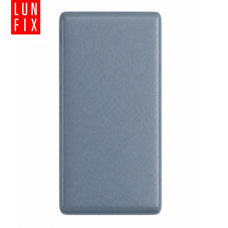 Zaślepka prostokątna grafit 20x60 mm do słupka ogrodzeniowego 10 szt. - Zatyczki do słupków, korki, wkładki