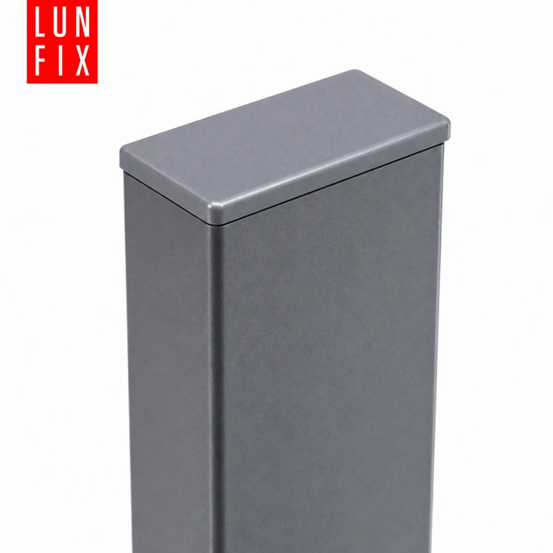 Zaślepka prostokątna grafit 30x40 mm do słupka ogrodzeniowego 1 szt. - Zatyczki do słupków, korki, wkładki