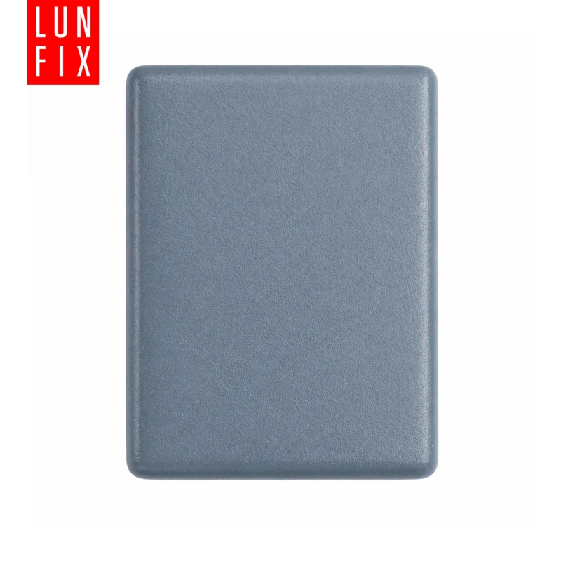 Rechteckige Pfostenkappe Graphit 60x80 mm für Zaunpfosten 10 Stück - Pfostenstopfen Abdeckkappen Einsätze