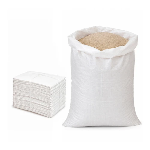 Bauschuttsack 40x60 cm 30 g 63 g/m² Weiß 100 Stück - PP-Gewebesack, für Sand Getreide und Bauschutt
