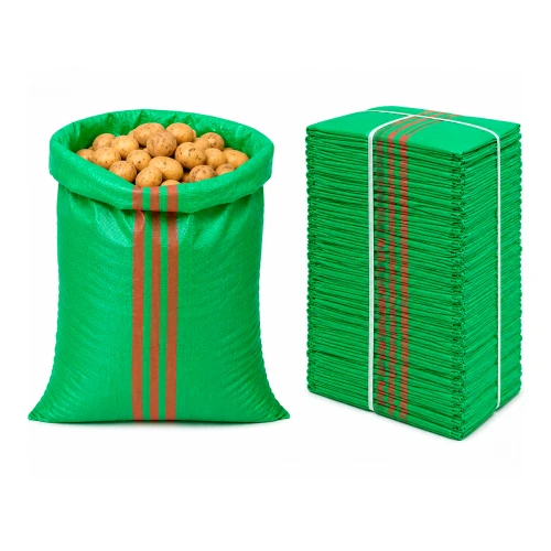 Bauschuttsack 50x85 cm 52 g 61 g/m² Grün 1000 Stück - PP-Gewebesack, für Sand Getreide und Bauschutt