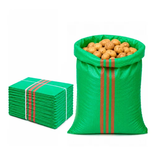 Bauschuttsack 50x85 cm 52 g 61 g/m² Grün 100 Stück - PP-Gewebesack, für Sand Getreide und Bauschutt