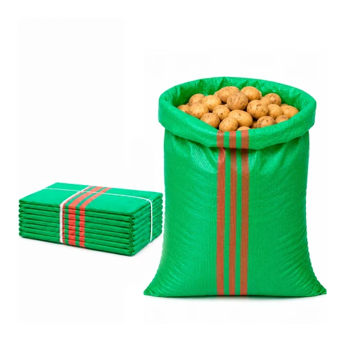 Bauschuttsack 50x85 cm 52 g 61 g/m² Grün 10 Stück - PP-Gewebesack, für Sand Getreide und Bauschutt