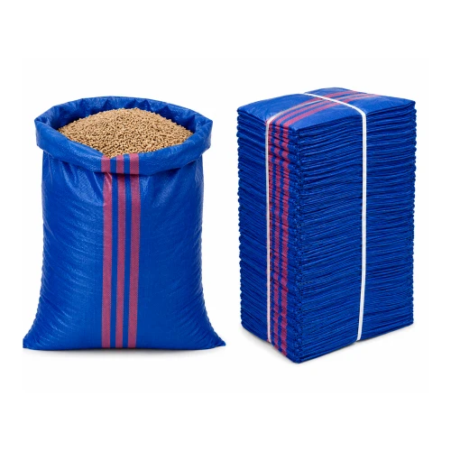 Bauschuttsack 65x105 cm 80 g 59 g/m² Blau 1000 Stück - PP-Gewebesack, für Sand Getreide und Bauschutt