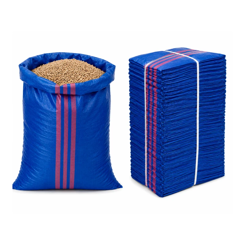 Bauschuttsack 65x105 cm 80 g 59 g/m² Blau 1000 Stück - PP-Gewebesack, für Sand Getreide und Bauschutt