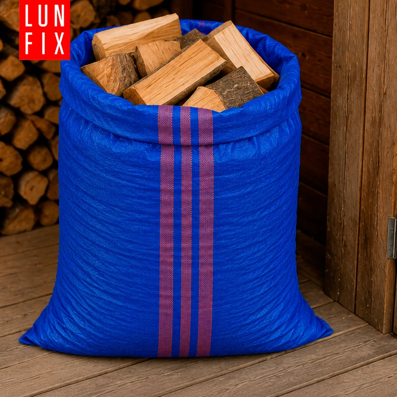 Worek na gruz 65 x 105 cm 80 g 59 g/m² niebieski 10 szt. - worek polipropylenowy, na piasek, zboże, odpady budowlane