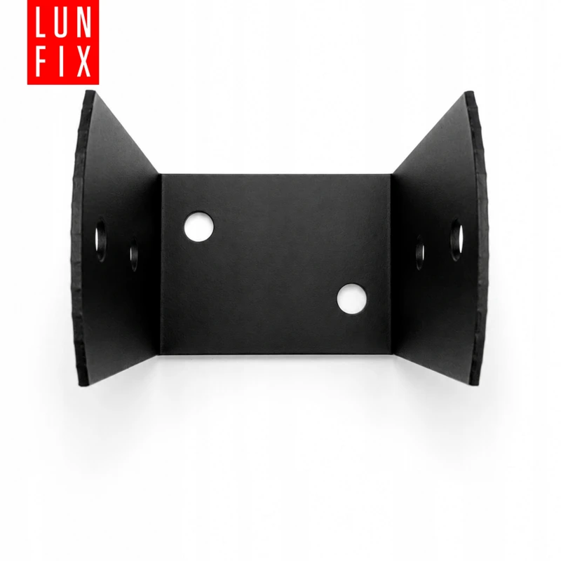 Podstawa słupa typu U 100x70x120x2,5 mm czarna PSOL – 1 szt.
