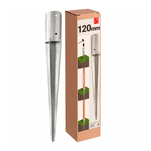 Runde Einschlagbodenhülse 120 mm - 1 Stück
