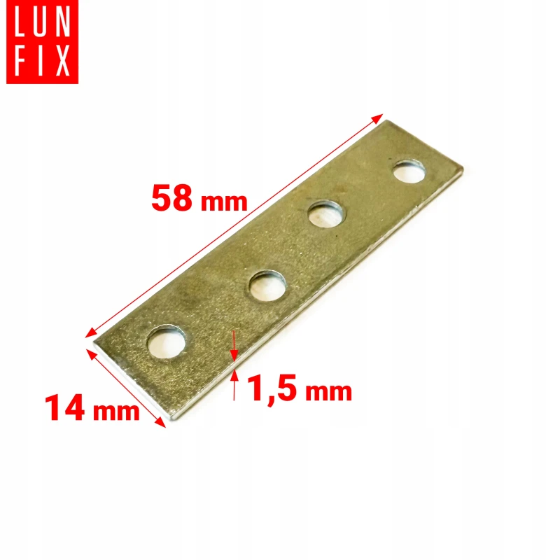 Flachverbinder 60x14 Zimmermann Metall Möbelbau 50 Stück - LUN FIX