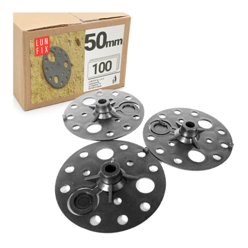 Dämmstoff-Halteteller 50 mm Graphit 100 Stück
