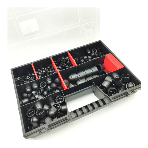 Schrauben-Abdeckkappen Set 245 Teile M5-M20 Schwarz Abdeckkappen 1 Packung