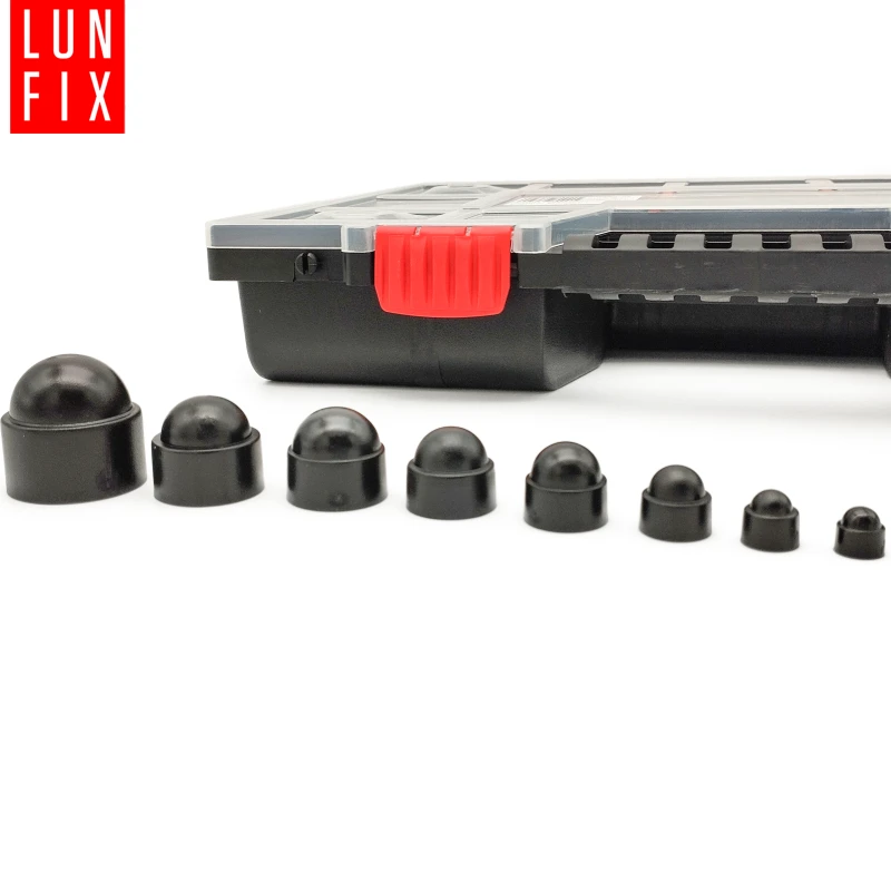 Schrauben-Abdeckkappen Set 245 Teile M5-M20 Schwarz Abdeckkappen 1 Packung