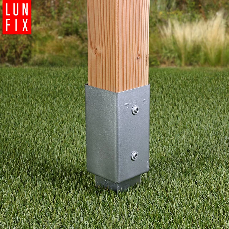 Podstawa słupa wbijana 45x45 mm h550 (4 szt.) + wkręty 8x40 (24 szt.) zestaw 1op.