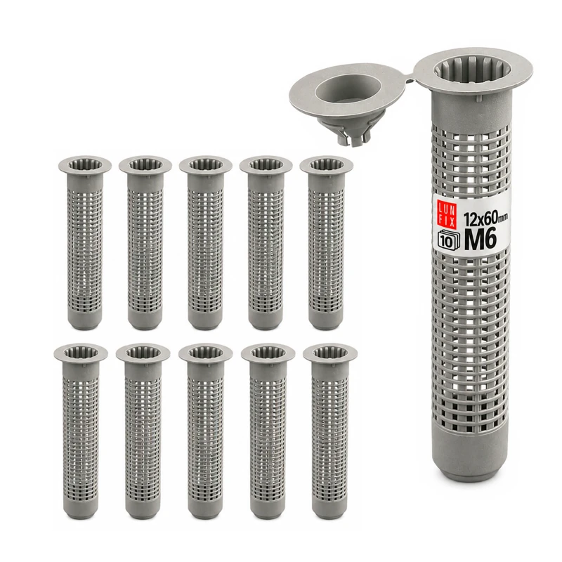 Siebhülse 12x60 mm M6 10 Stück
