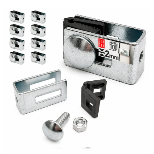 Universalhalter für Zaunpaneele verzinkt 10 Set
