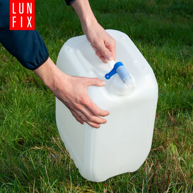 Wasserkanister 25 l HDPE mit Auslaufhahn