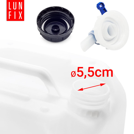 Wasserkanister 25 l HDPE mit Auslaufhahn