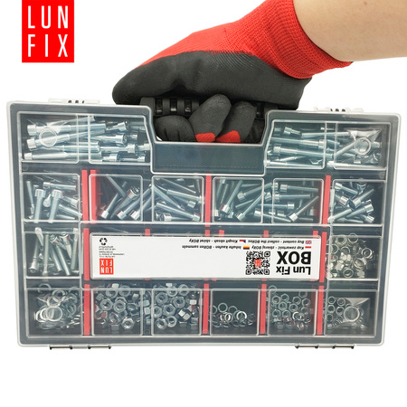 540 stück Sortiment Satz Zylinderkopfschrauben Muttern Unterlegscheiben M5-M6