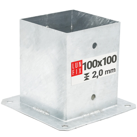 Pfostenträger 100x100x2mm Höhe 150mm