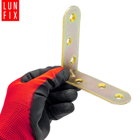 Möbelbauwinkel Gelb Verzinkt 60x60x20x2 mm