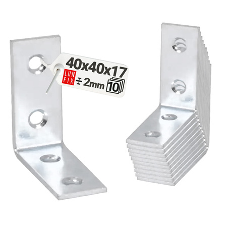Stuhlwinkel Konstruktionswinkel 40x40x17x2 mm 10 Stück