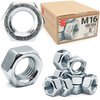 Sechskantmutter M16 - 8 Stück Festigkeit 6 Verzinkter Stahl Regelgewinde DIN 934