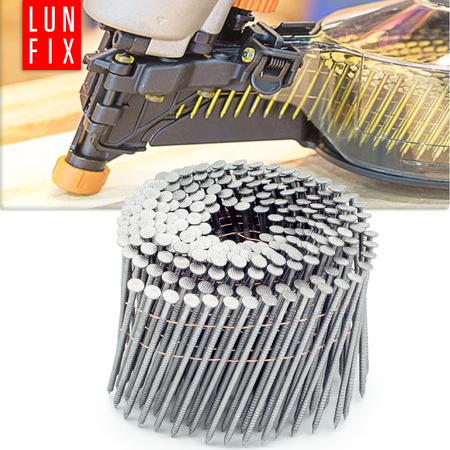 16° Grad Ring Drahtgebundene Coilnägel 2,5 x 60 mm Packung 7200 Stück