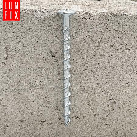 Porenbetonschrauben 8x140 mit Tellerkopf und abdruck stern T30 50stk.