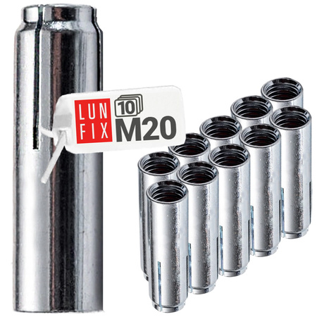 Einschlaganker M20 Spreizdübel Stahl 10stk.