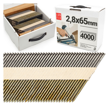 34° Grad Ringschaftnägel 2,8 x 65 mm Packung 4000 Stück