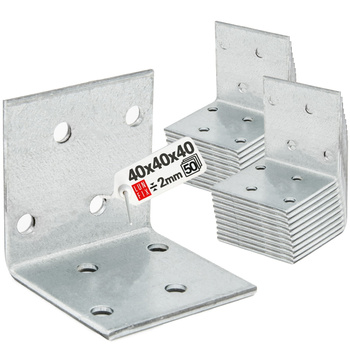 Breitwinkel Eckwinkel 40x40x40x2 mm 50 Stück