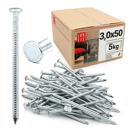 Rillennagel 3x50 5kg verzinkter