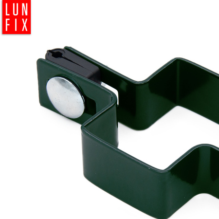 Mittelschelle Vierkant für 40x60 mm Pfosten Grün