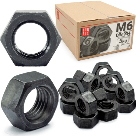 Sechskantmutter M6 - 5 Kg (ca.2300 Stk.) Festigkeit 6 Regelgewinde DIN 934