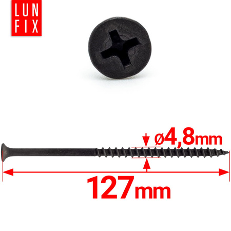 Schnellbauschrauben 4,8 x 127 mm 50 Stück