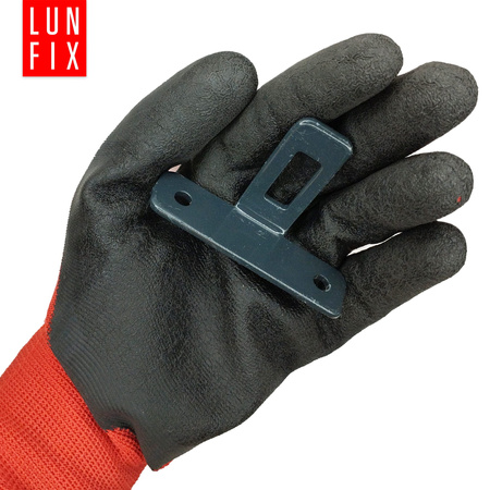 Zaunhalter Wandanschluss 75x45 mm RAL7016 Anthrazit