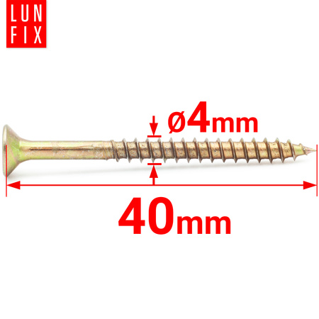 Universalschraube 4,0x40 mm 1kg 500stk Kreuzschlitz PZ2