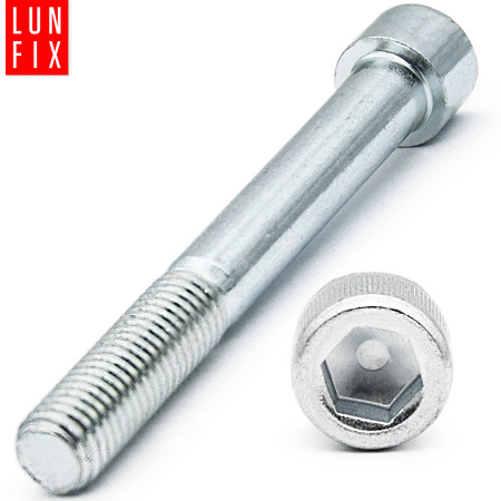 Zylinderkopfschrauben mit Innensechskant M12x100 mm Teilgewinde Festigkeitsklasse 8.8 1kg (10Stk.) DIN 912