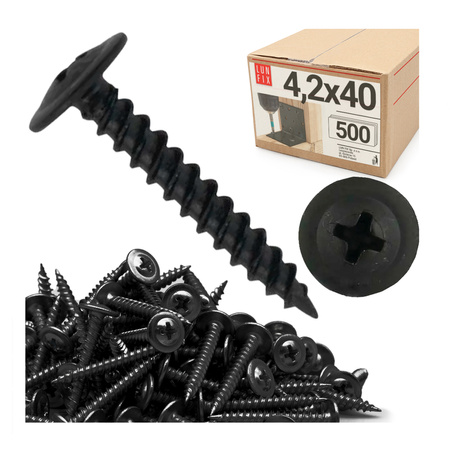 Schnellbauschrauben 4,2x40 mit Scheibenkopf 500stk.